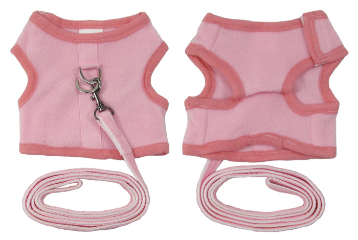 Fleece Harnesses with leads