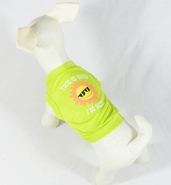 dog T-shirt tank top printed  4 colors