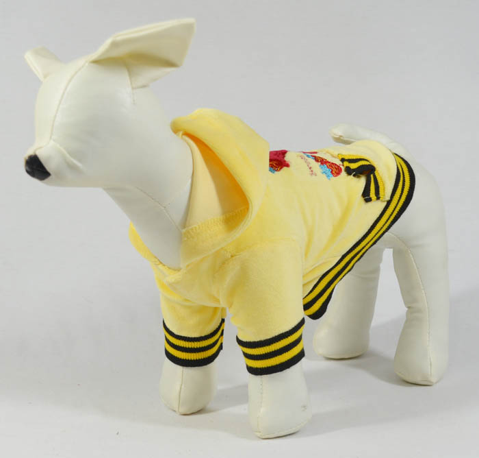 Velvet embroidery pet coats