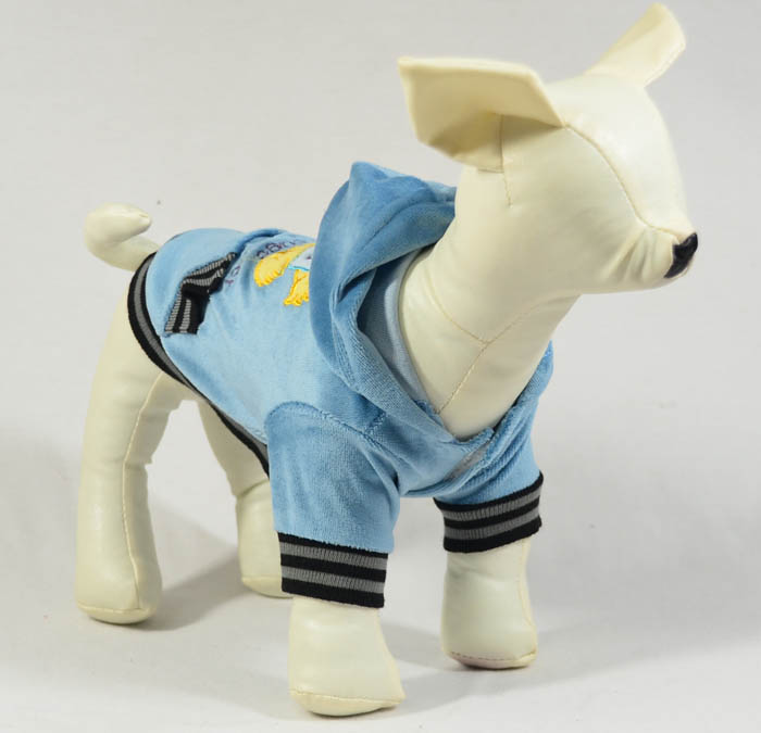 Velvet embroidery pet coats