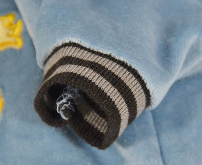 Velvet embroidery pet coats