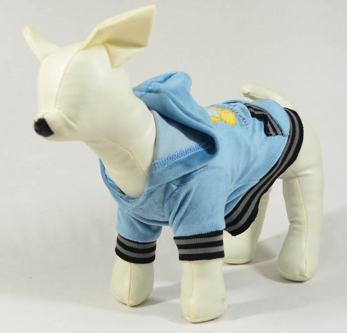 Velvet embroidery pet coats