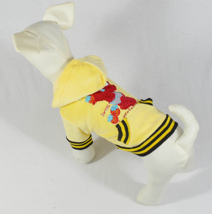 Velvet embroidery pet coats