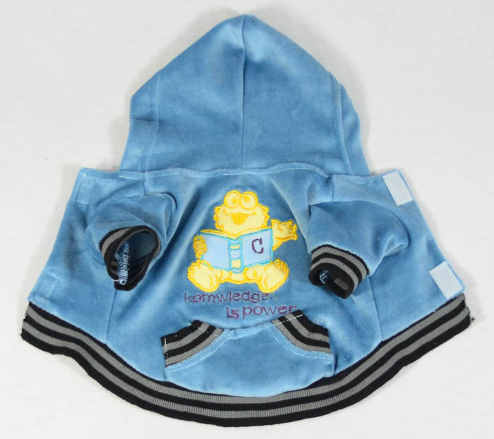 Velvet embroidery pet coats