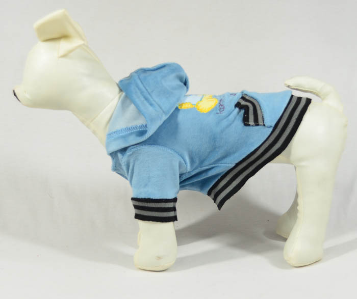 Velvet embroidery pet coats
