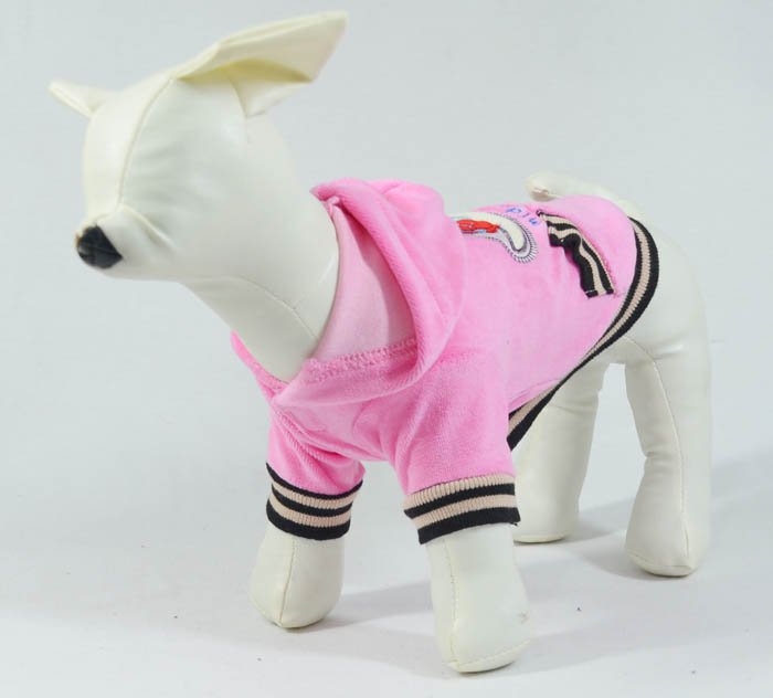 Velvet embroidery pet coats