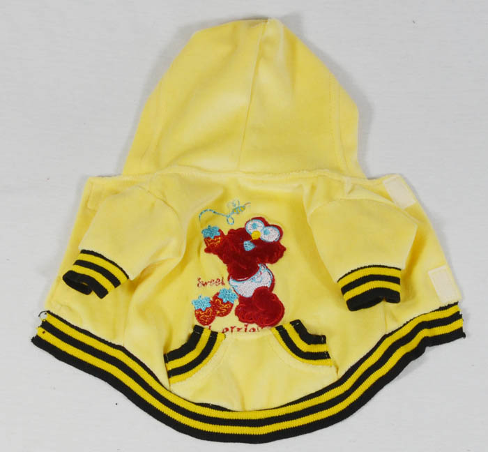 Velvet embroidery pet coats