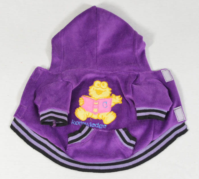 Velvet embroidery pet coats