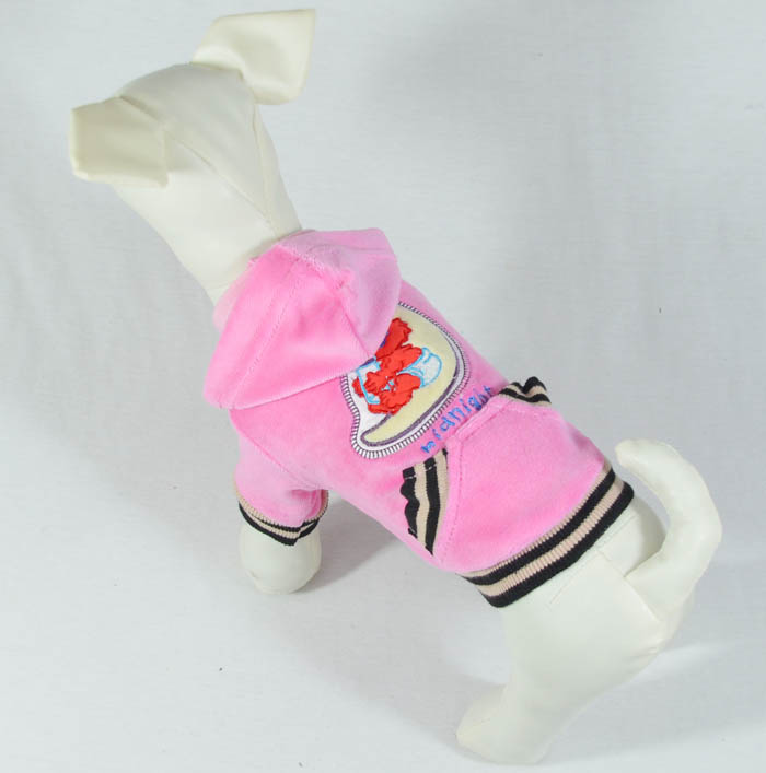 Velvet embroidery pet coats