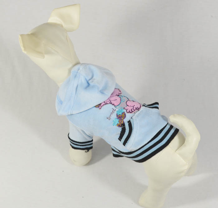 Velvet embroidery pet coats
