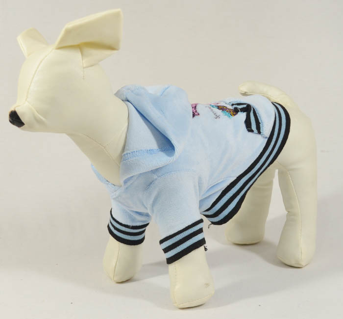 Velvet embroidery pet coats