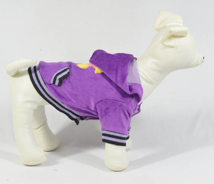 Velvet embroidery pet coats