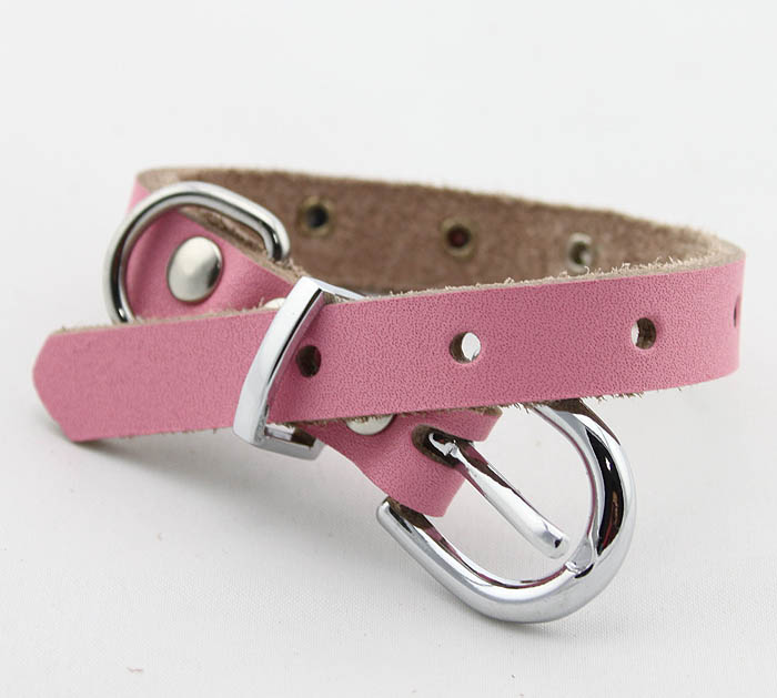 Genuine Double leather Dog collar