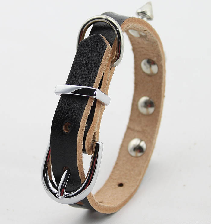Genuine leather Dog collar 5 color Kings
