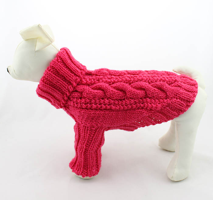 Dog's Turtleneck Cable Sweater