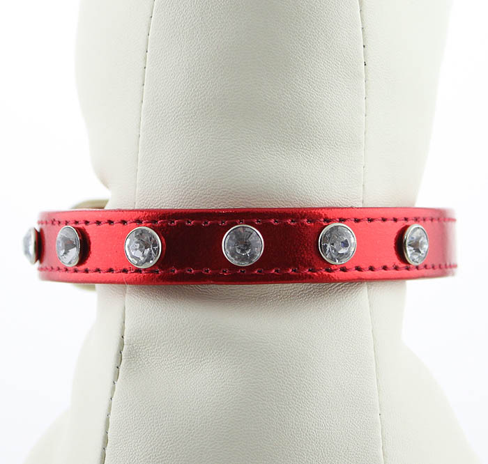 Rhinestones dog collars 6 color