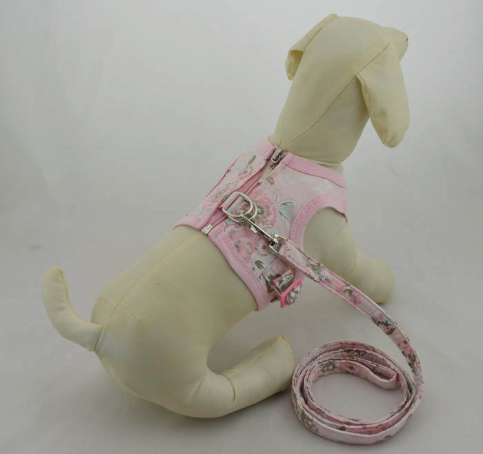 Printed Denim Harness With Leads