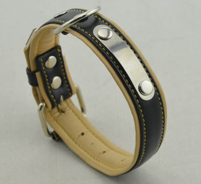 Double leather collar