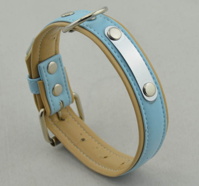 Double leather collar