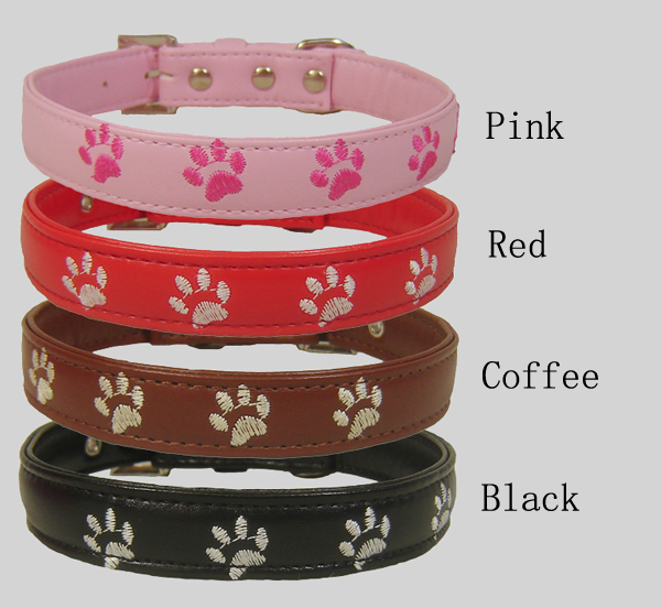 Embroidered Paw Collar