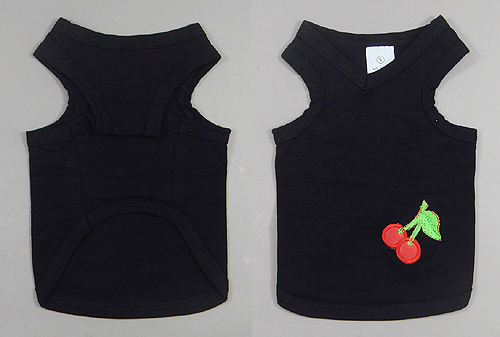 Embroidery cherry blank tank