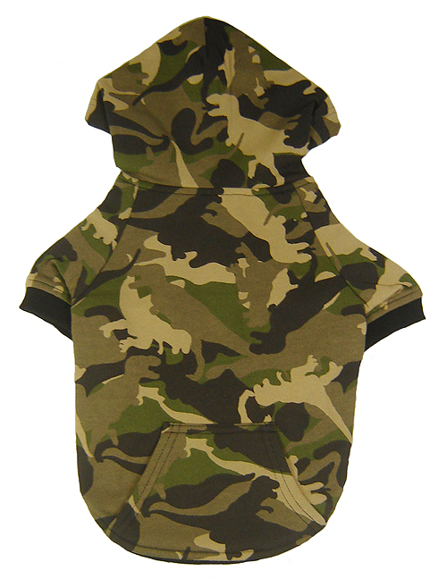 Large dog Army Camo Sweatshirt hoodie