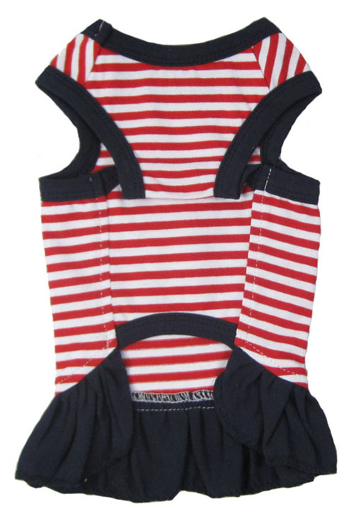 His-and-hers stripe T-Dress