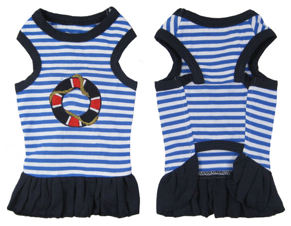 Life buoy His-and-hers stripe T-Dress