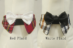 领结 Dog Plaid Bow Tie Collar
